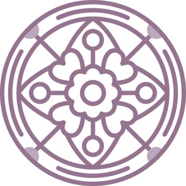 Güzel bir çiçek süslemesinin vektör çizimi