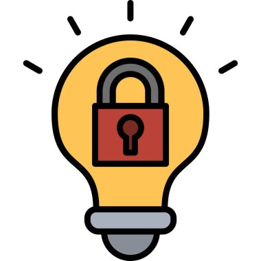 ikon vektör illüstrasyonunu kilitle