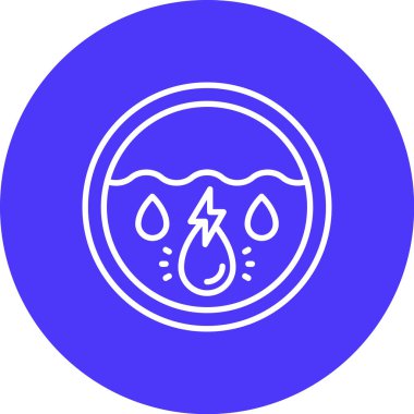 Su simgesinin vektör illüstrasyonu