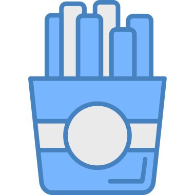 Bir sepet simgesinin vektör illüstrasyonu