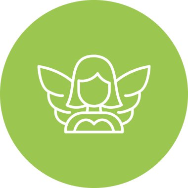 melek simge vektör çizim