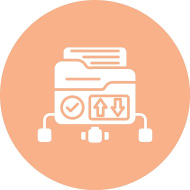 Belge. Web simgesi basit illüstrasyon