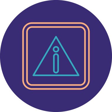 Yol işaretleri simgesinin vektör illüstrasyonu