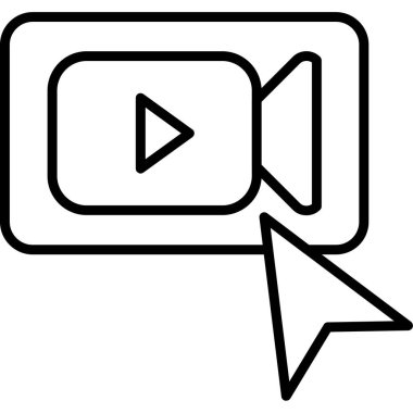 video. Web simgesi basit tasarım