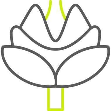 Çiçek. Web simgesi basit illüstrasyon