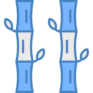 Çizgi film ağaç dallarının vektör çizimi