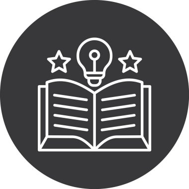 Kitap. Web simgesi basit resimleme, eğitim ve öğrenme