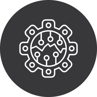 seo modern simgesinin vektör illüstrasyonu