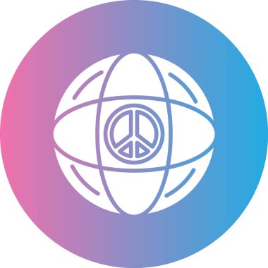 Barış simgesinin vektör illüstrasyonu