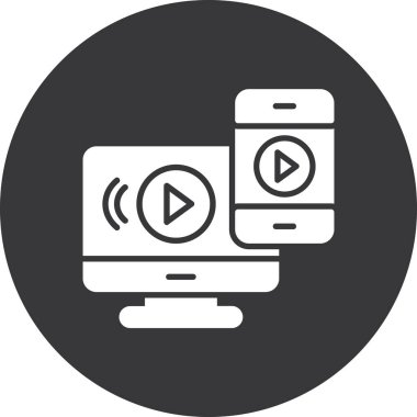 video oynatıcı vektör simgesi