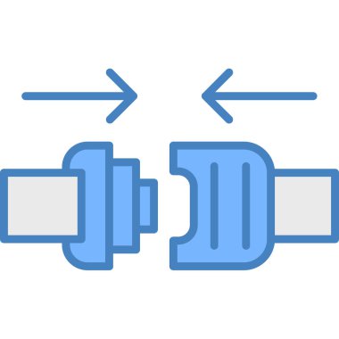 dambıl simgesi vektör illüstrasyonu
