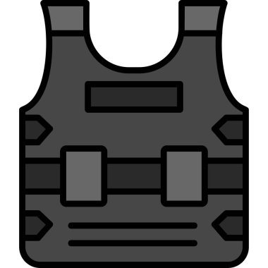 Kıyafet giysi simgesi - taslak biçimi