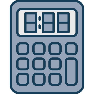 Hesap makinesi. Web simgesi basit illüstrasyon