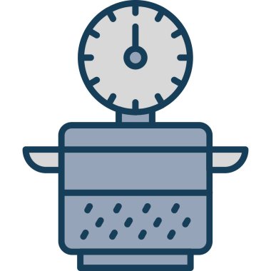 Yemek pişirme simgesi - taslak biçimi