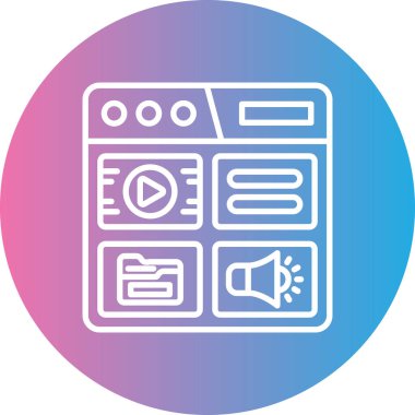 seo modern simgesinin vektör illüstrasyonu