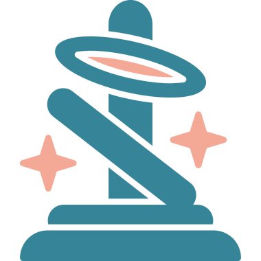 Yıldızlı bir noel simgesinin vektör çizimi