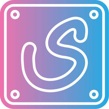 Mıknatıs Web simgesi basit illüstrasyon