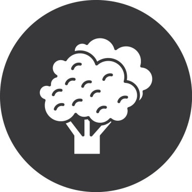 Ağaç simgesinin vektör illüstrasyonu