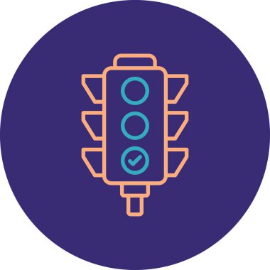 vektör ışıkları simgesi illüstrasyonu