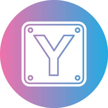 Modern b 'nin vektör illüstrasyonu eksik simgesi