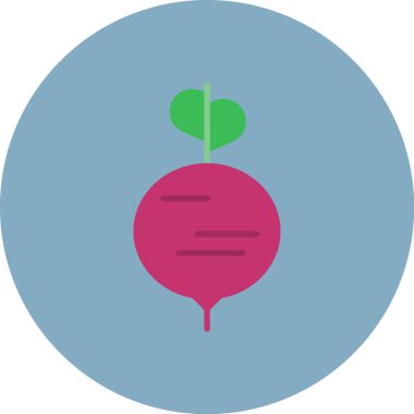 Tek bir kiraz simgesinin vektör illüstrasyonu