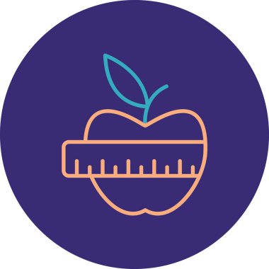 Moda tasarım tarzında vektör illüstrasyon simgesi