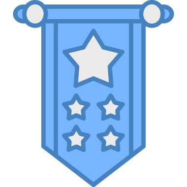 Rozet. Web simgesi basit illüstrasyon