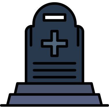 tabut ağı simgesi, basit vektör illüstrasyonu