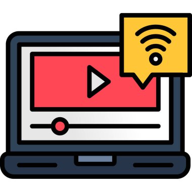 dizüstü bilgisayar simgesi. dizüstü bilgisayar vektör simgesi rengi düz izole