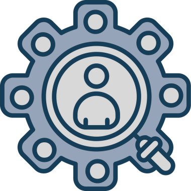 Teçhizat Web simgesi basit illüstrasyon