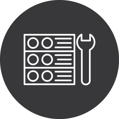 seo modern simgesinin vektör illüstrasyonu