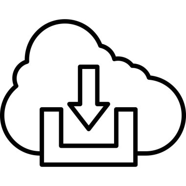 veri indirme bulutu simgesi, özet biçimi