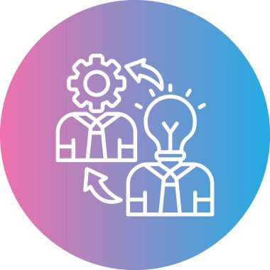 Eşsiz iş fikri vektör çizgisi simgesi