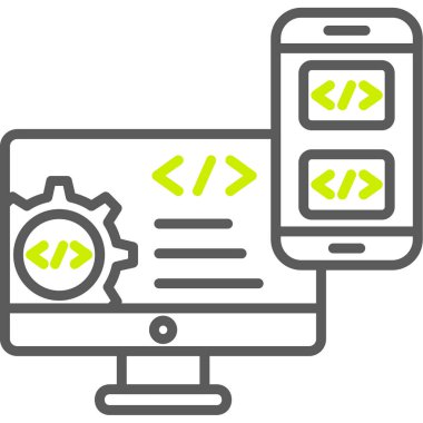 programlama kodlama simgesi