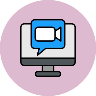 Konuş. Web simgesi basit illüstrasyon