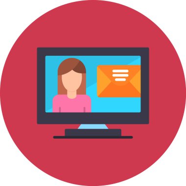 Çevrimiçi eğitim vektörü illüstrasyonu