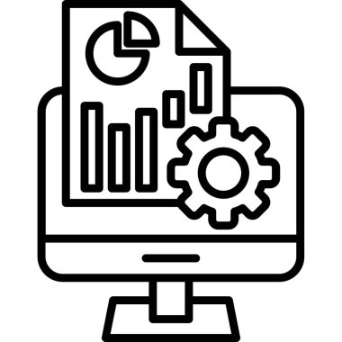 veri analizi. Web simgesi