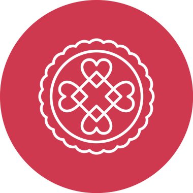 rozet dairesel vektör simgesi