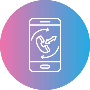 hareket eden telefon vektör çizim