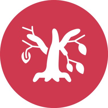 ağaç simgesi vektör illüstrasyonu