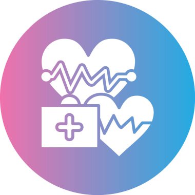 Kalp simgesinin vektör illüstrasyonu