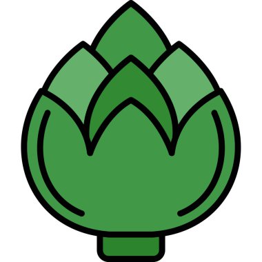 bitki ikonu. Beyaz üzerinde izole edilmiş bitki vektörü simgelerinin ana hatları