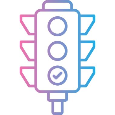 Işık. Web simgesi basit illüstrasyon