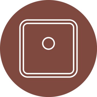 Benzersiz yuvarlak vektör sembol