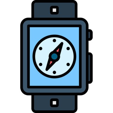 izle simge vektör illüstrasyonu