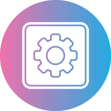 dişli simgesinin vektör illüstrasyonu