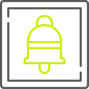 Çan simgesi vektör illüstrasyonu