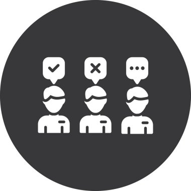 insanlar simge vektör illüstrasyonu