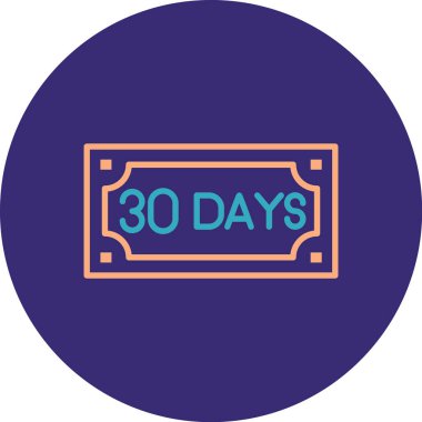 Takvim simgesinin vektör illüstrasyonu