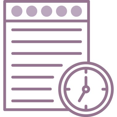 Takvim. Web simgesi vektör illüstrasyonu